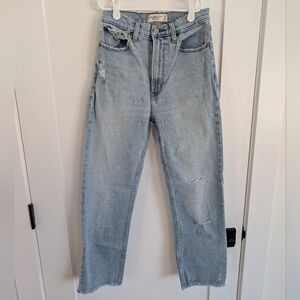 Abercrombie & Fitch Light Wash Straight-Leg Jeans